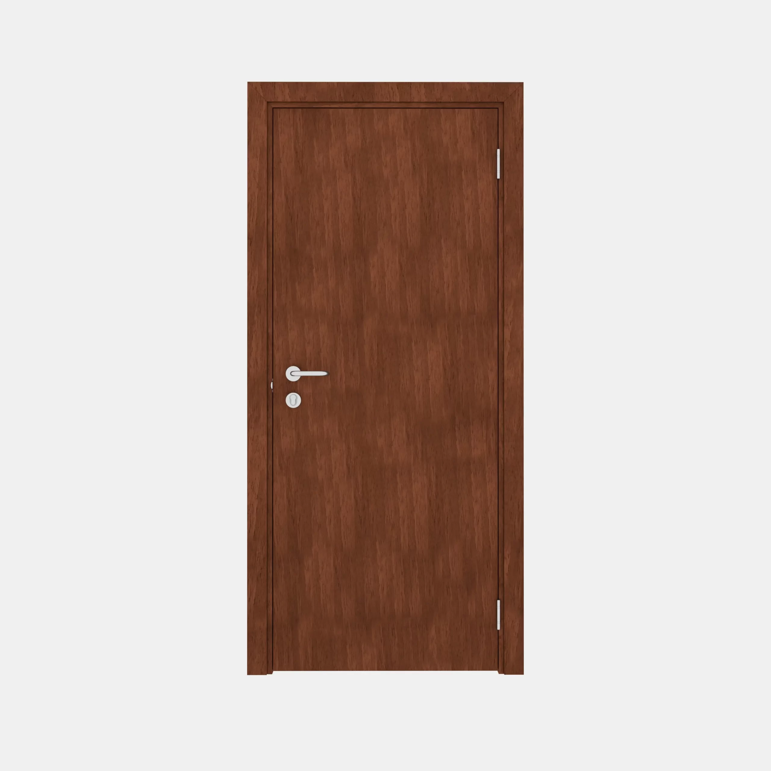 Гладкая пластиковая одностворчатая дверь POSEIDON орех гварнери