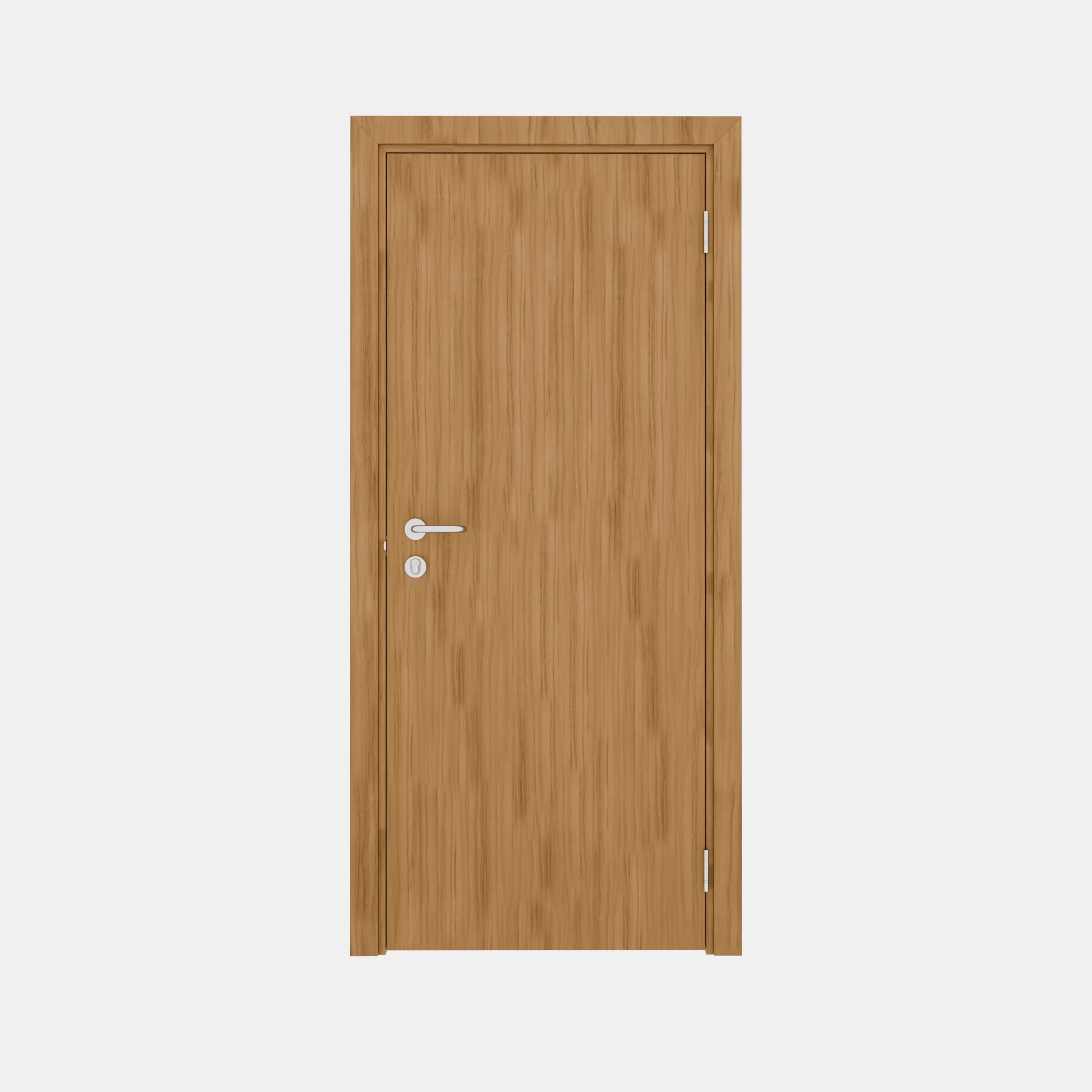 Гладкая пластиковая одностворчатая дверь POSEIDON орех королевский с перламутром