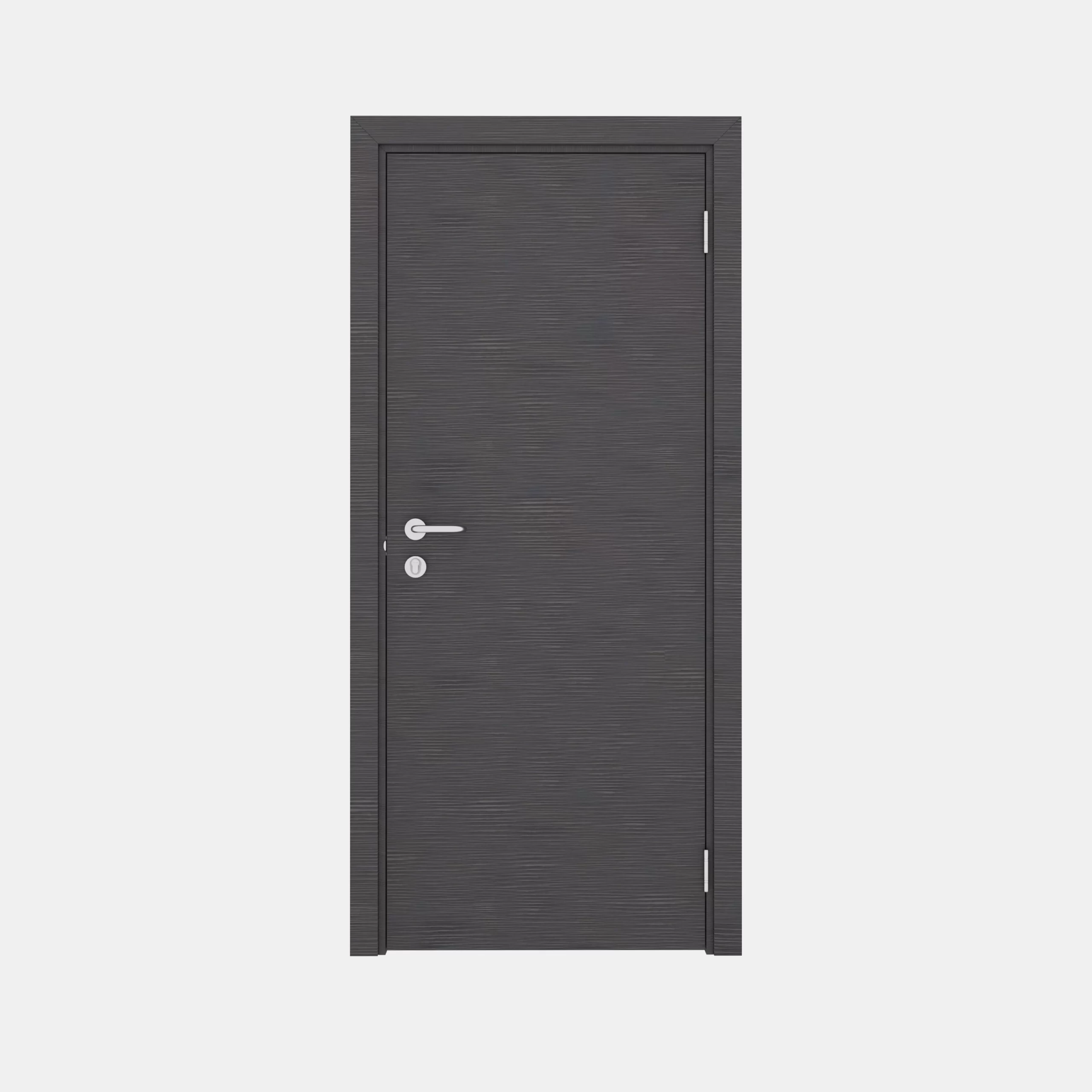 Гладкая пластиковая одностворчатая дверь POSEIDON эковенге поперечный