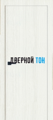 Гладкая пластиковая одностворчатая дверь по ГОСТ 30970-2014 структурный белый