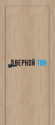 Гладкая пластиковая одностворчатая дверь по ГОСТ 30970-2014 дуб неаполь
