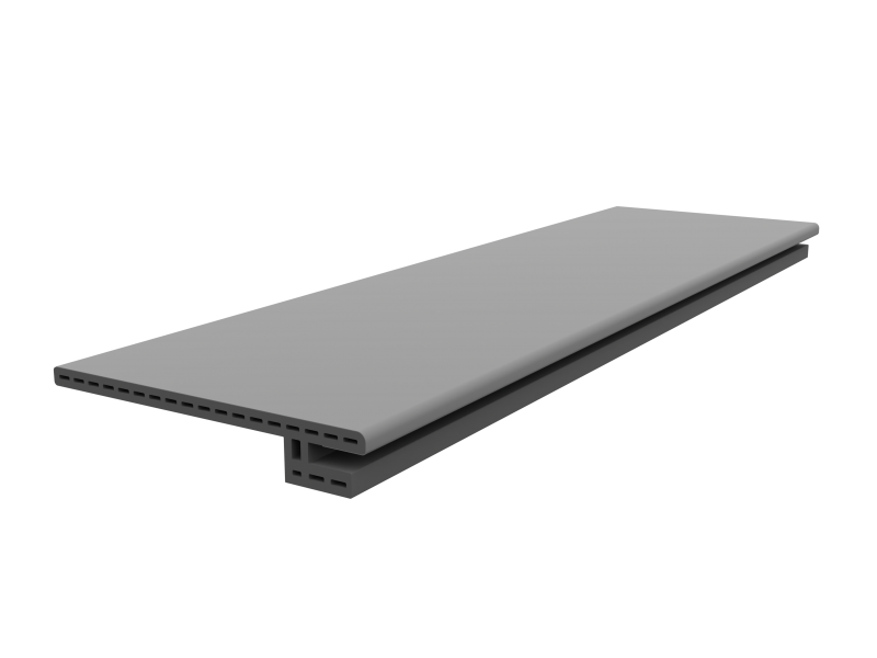 Доборы ДПК в CPL пластике 0,2 серый цвет